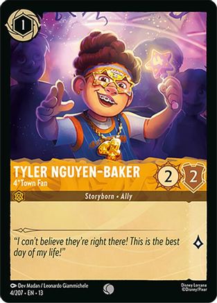 Tyler Nguyen-Baker - 4*Town Fan (4/204) [Attack of the Vine] Cold Foil