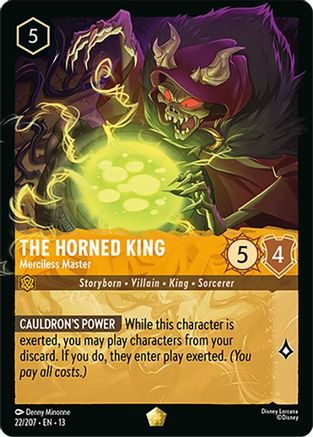 The Horned King - Merciless Master (22/204) [Attack of the Vine]-1
