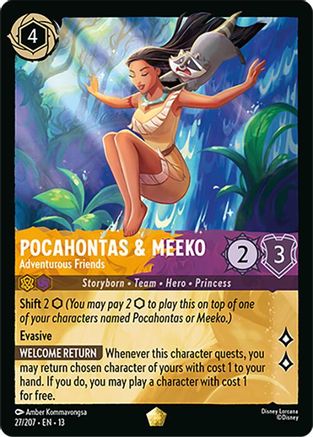 Pocahontas & Meeko - Adventurous Friends (27/204) [Attack of the Vine]-1