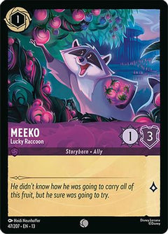 Meeko - Lucky Raccoon (47/204) [Attack of the Vine] Cold Foil-1