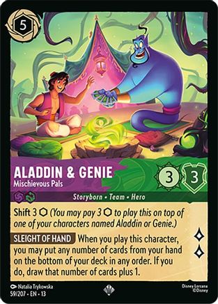 Aladdin & Genie - Mischievous Pals (59/204) [Attack of the Vine]-1