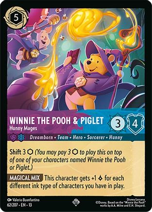 Winnie the Pooh & Piglet - Hunny Mages (62/204) [Attack of the Vine]-1
