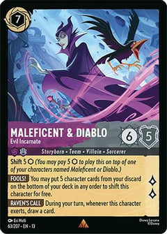 Maleficent & Diablo - Evil Incarnate (63/204) [Attack of the Vine]-1