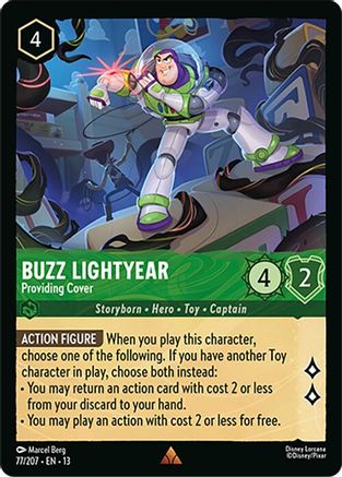 Buzz Lightyear - Providing Cover (77/204) [Attack of the Vine] Cold Foil-1