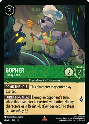 Gopher - Hunny Cook (78/204) [Attack of the Vine] Cold Foil