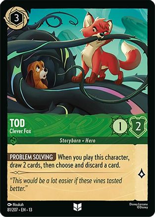Tod - Clever Fox (81/204) [Attack of the Vine] Cold Foil-1