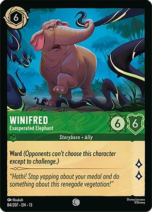 Winifred - Exasperated Elephant (84/204) [Attack of the Vine] Cold Foil
