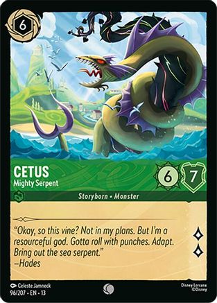 Cetus - Mighty Serpent (96/204) [Attack of the Vine] Cold Foil
