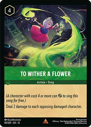 To Wither a Flower (101/204) [Attack of the Vine] Cold Foil-1