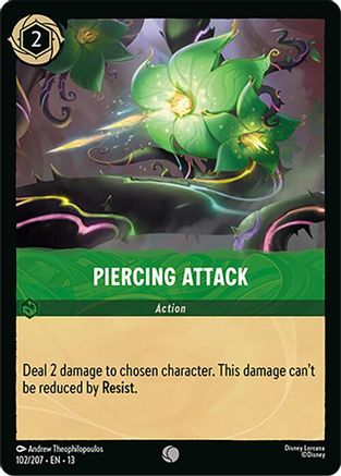 Piercing Attack (102/204) [Attack of the Vine] Cold Foil