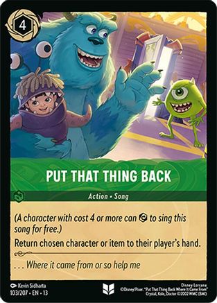 Put That Thing Back (103/204) [Attack of the Vine] Cold Foil-1
