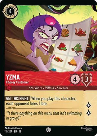 Yzma - Choosy Customer (Foil) (110/204) [Attack of the Vine] Cold Foil-1