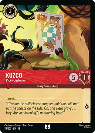 Kuzco - Picky Customer (Foil) (111/204) [Attack of the Vine] Cold Foil-1