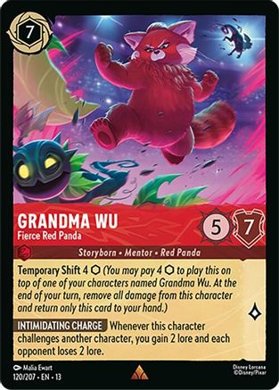 Grandma Wu - Fierce Red Panda (120/204) [Attack of the Vine]-1