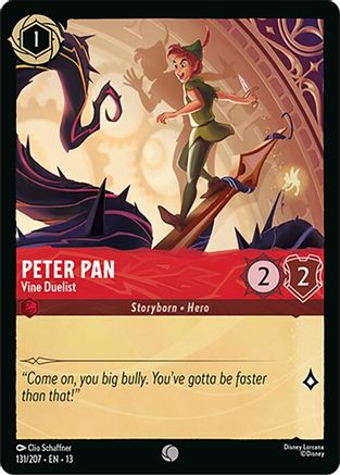Peter Pan - Vine Duelist (131/204) [Attack of the Vine]-1