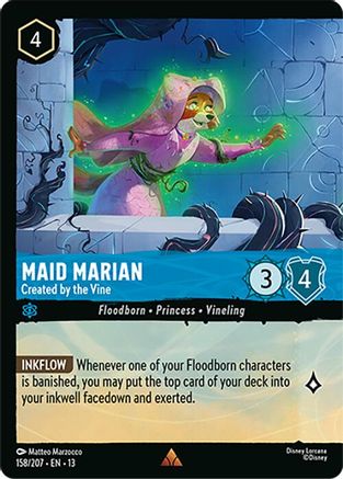Maid Marian - Created by the Vine (Foil) (158/204) [Attack of the Vine] Cold Foil-1