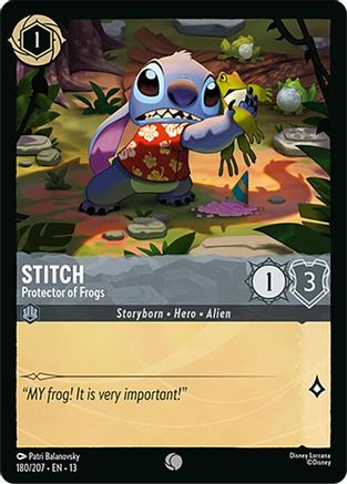 Stitch - Protector of Frogs (180/204) [Attack of the Vine] Cold Foil-1