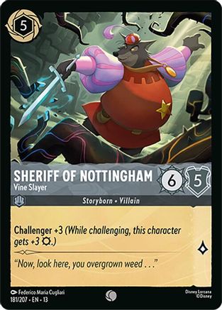Sheriff of Nottingham - Vine Slayer (181/204) [Attack of the Vine] Cold Foil-1