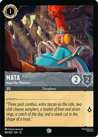 Mata - Meat Hut Waitress (182/204) [Attack of the Vine]-1