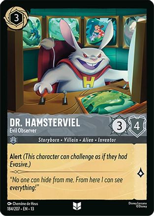 Dr. Hamsterviel - Evil Observer (184/204) [Attack of the Vine] Cold Foil-1