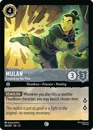 Mulan - Created by the Vine (192/204) [Attack of the Vine] Cold Foil
