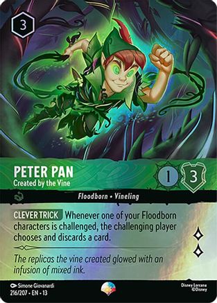 Peter Pan - Created by the Vine (Epic) (216/204) [Attack of the Vine] Holofoil