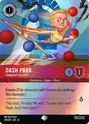 Dash Parr - Dodgeball Dynamo (Epic) (219/204) [Attack of the Vine] Holofoil-1