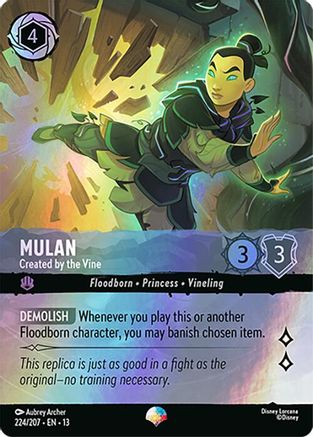 Mulan - Created by the Vine (Epic) (224/204) [Attack of the Vine] Holofoil-1