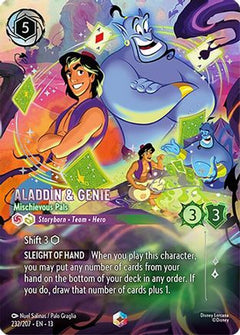 Aladdin & Genie - Mischievous Pals (Enchanted) (232/204) [Attack of the Vine] Holofoil-1