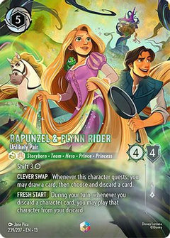 Rapunzel & Flynn Rider - Unlikely Pair (Enchanted) (239/204) [Attack of the Vine] Holofoil-1