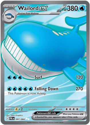 Wailord ex - 097/084 (97) [ME05: Pitch Black] Holofoil-1