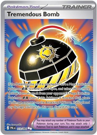 Tremendous Bomb - 113/084 (113) [ME05: Pitch Black] Holofoil - Deck Out Gaming