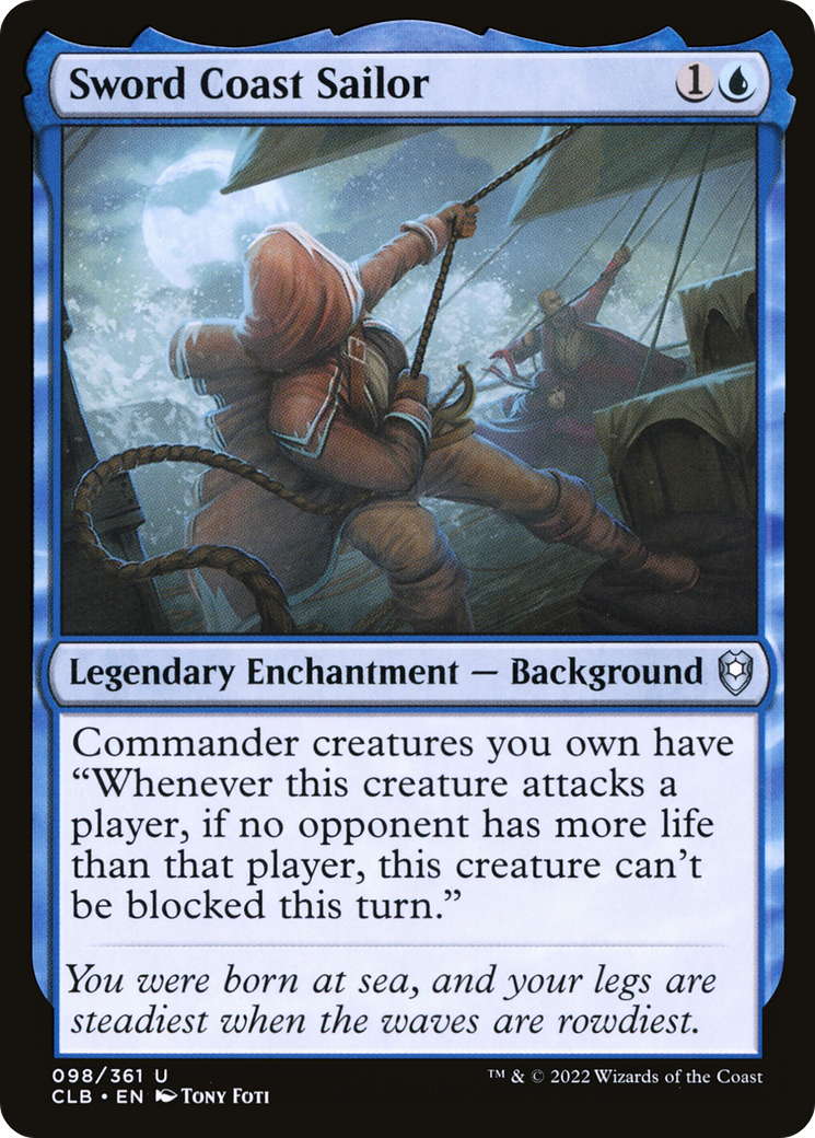 Sword Coast Sailor (98) [Commander Legends: Battle for Baldur's Gate] foil - Deck Out Gaming