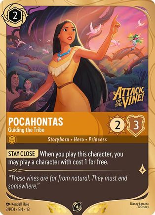 Pocahontas - Guiding the Tribe (3) [Disney Lorcana Promo Cards] Holofoil-1