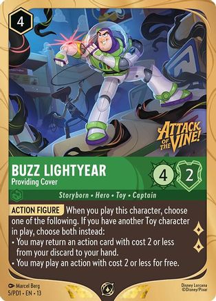 Buzz Lightyear - Providing Cover (5) [Disney Lorcana Promo Cards] Holofoil-1