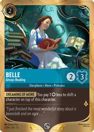Belle - Always Reading (13) [Disney Lorcana Promo Cards] Holofoil-1
