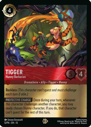 Tigger - Hunny Barbarian (12) [Disney Lorcana Promo Cards] Cold Foil-1