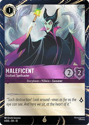 Maleficent - Exultant Spellcaster (4) [Disney Lorcana Promo Cards] Holofoil