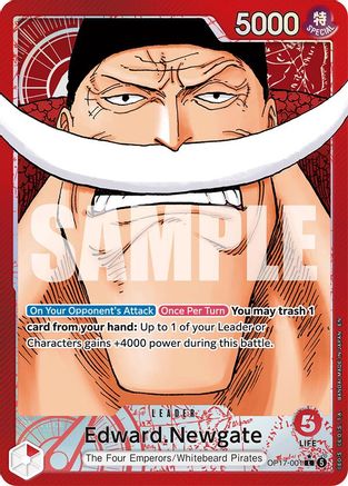 Edward.Newgate (001) (Alternate Art) (OP17-001) [The World's Strongest Warriors] Foil