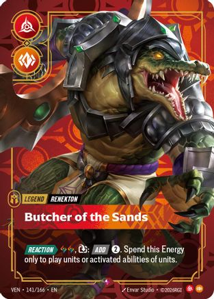 Renekton - Butcher of the Sands (141/166) [Vendetta] Foil