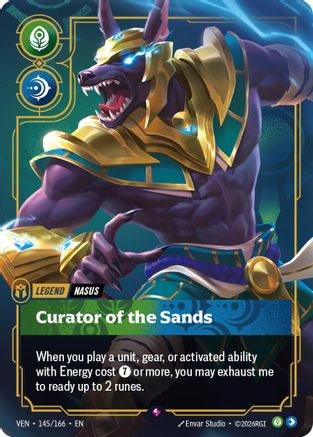 Nasus - Curator of the Sands (145/166) [Vendetta] Foil