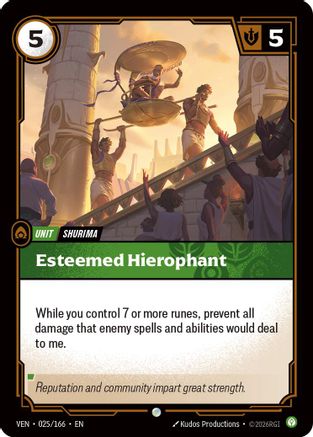 Esteemed Hierophant (025/166) [Vendetta] Foil-1