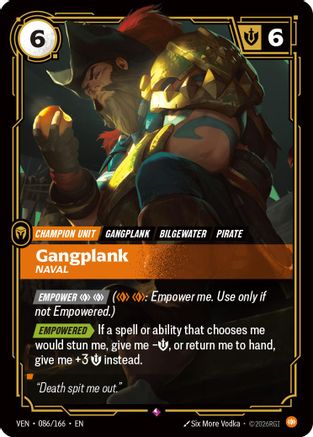 Gangplank, Naval (086/166) [Vendetta] Foil-1