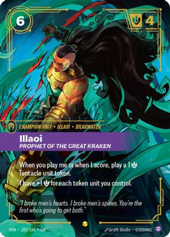 Illaoi, Prophet of the Great Kraken (Overnumbered) (182/166) [Vendetta] Foil-1