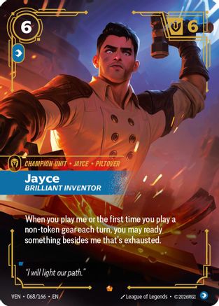 Jayce, Brilliant Inventor (068/166) [Vendetta] Foil-1
