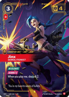 Jinx, Demolitionist (Overnumbered) (168/166) [Vendetta] Foil-1