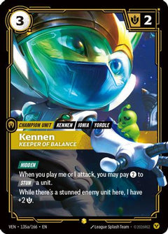Kennen, Keeper of Balance (Alternate Art) (135a/166) [Vendetta] Foil-1
