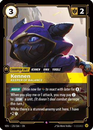 Kennen, Keeper of Balance (135/166) [Vendetta] Foil