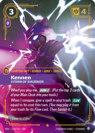 Kennen, Storm of Shuriken (113/166) [Vendetta] Foil-1