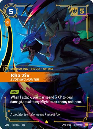 Kha'Zix, Evolving Hunter (180/166) [Vendetta] Foil-1